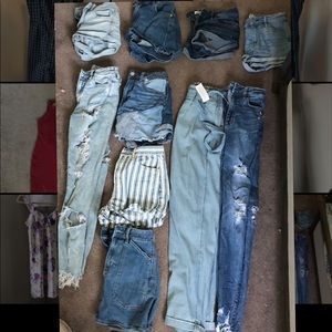 American Eagle/ Hollister Jean/Shorts/Skirt Lot